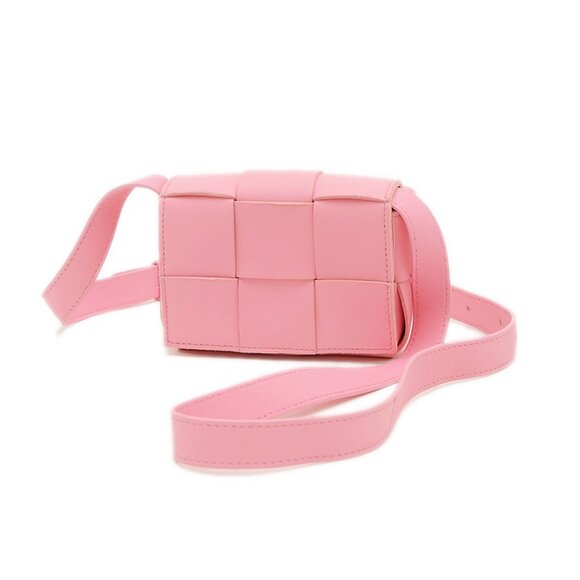 BOTTEGA VENETA Pink Intrecciato Shoulder Bag - Picture 1 of 6